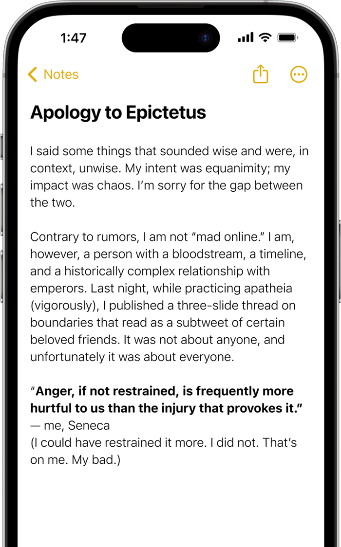 Apology to Epictetus